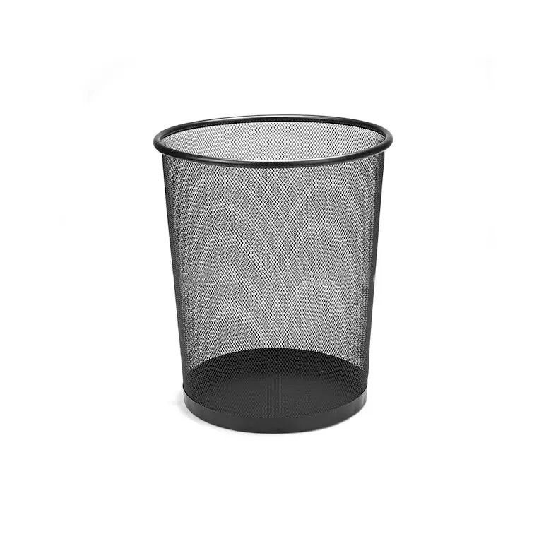 Hillhouse 26Cm Wire Waste Bin – Black 1