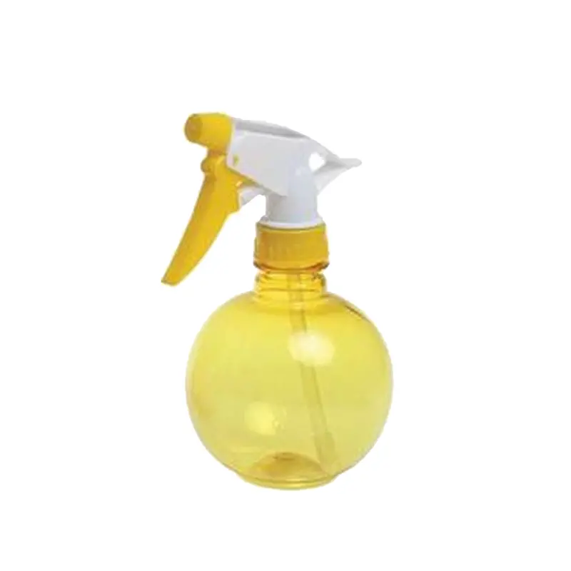 Hillhouse 300Ml Yellow Round Plastic Sprayer Bottle – Leak-Proof Refillable Spray Bottle 1
