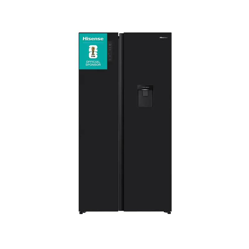 Hisense Reflect Series 541L Black Side-By-Side Refrigerator 1