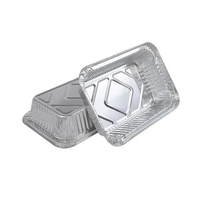 Inpulse Homeware Aluminum Foil Food Containers – 5-Pack, 4.9L, Silver 1