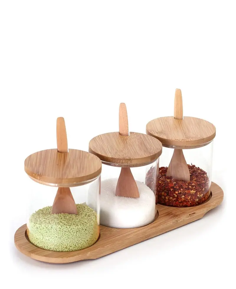 Jeanine Trio Glass Food Storage Set With Airtight Lids 1