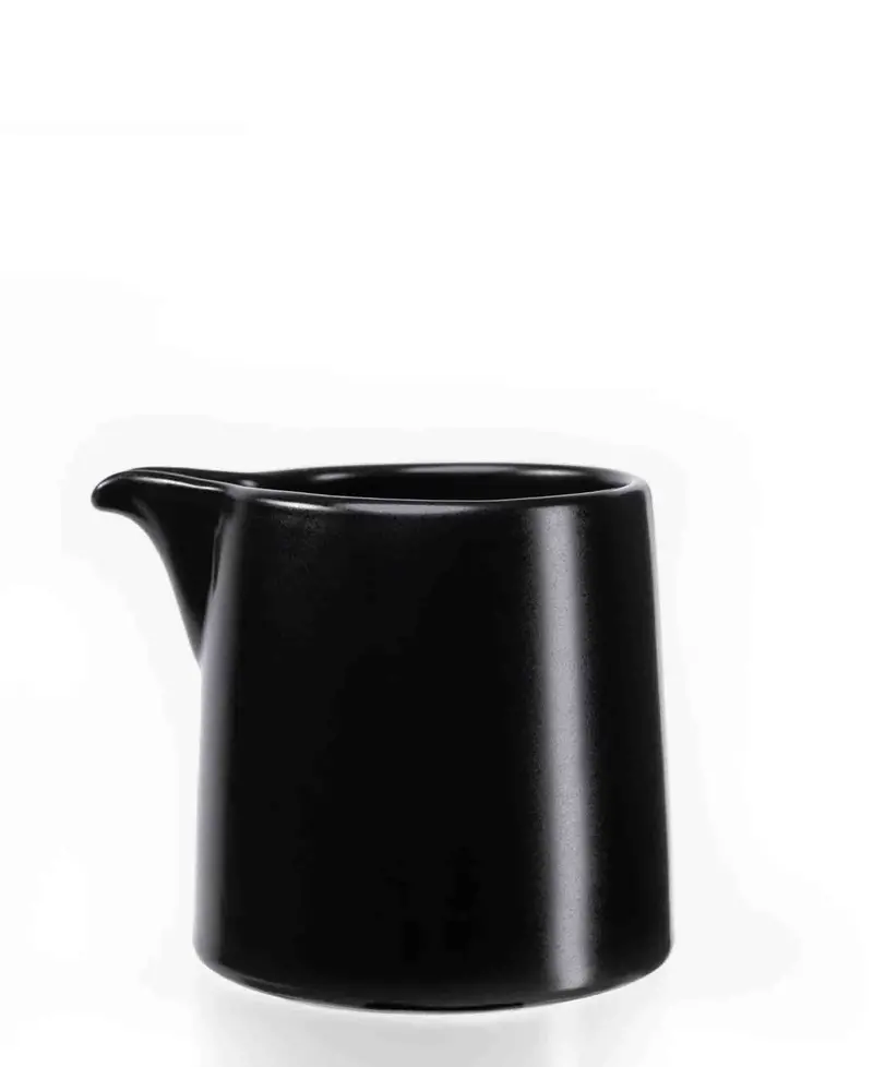 Jenna Clifford Black Flat-Stackable Creamer Pitcher 1