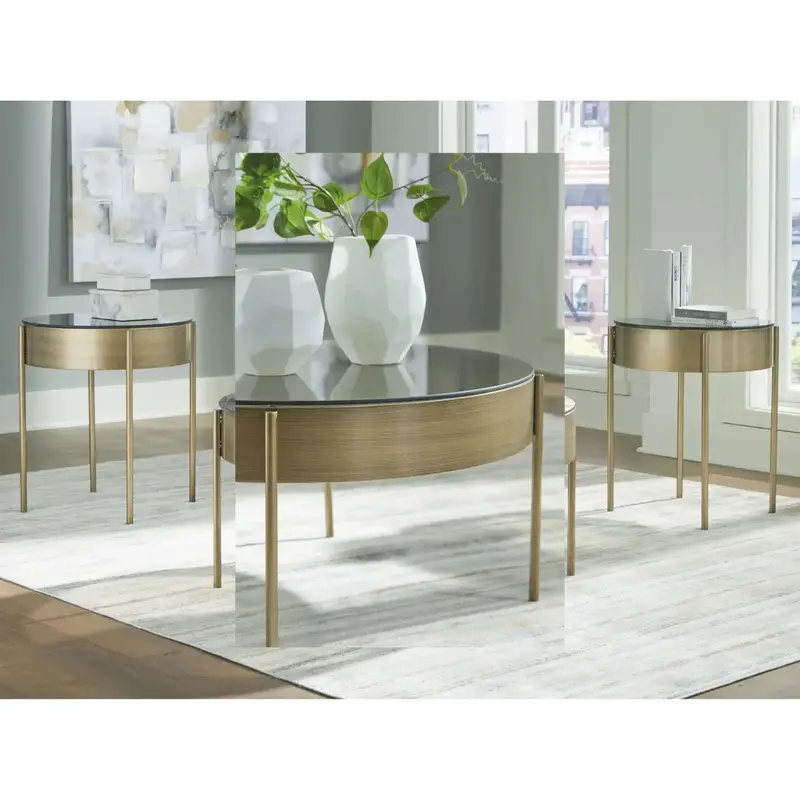 Jettaya Rounded Edge Table Collection 1