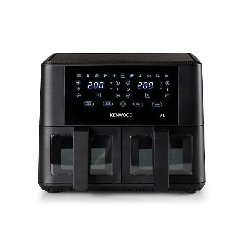 Kenwood 9-Litre Dual-Function Air Fryer With Transparent Viewing Window (Black) 1