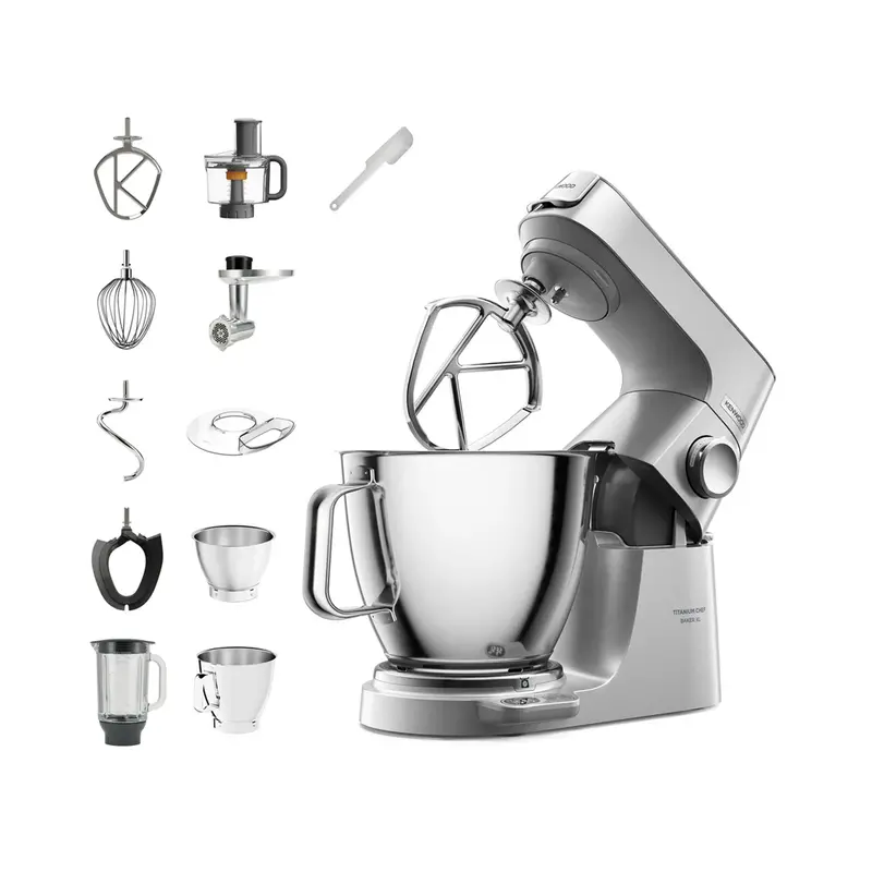 Kenwood Titanium Chef Baker Xl Stand Mixer – Premium Silver Finish 1