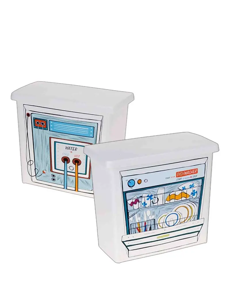 Kitchen Life White Detergent Storage Container 1