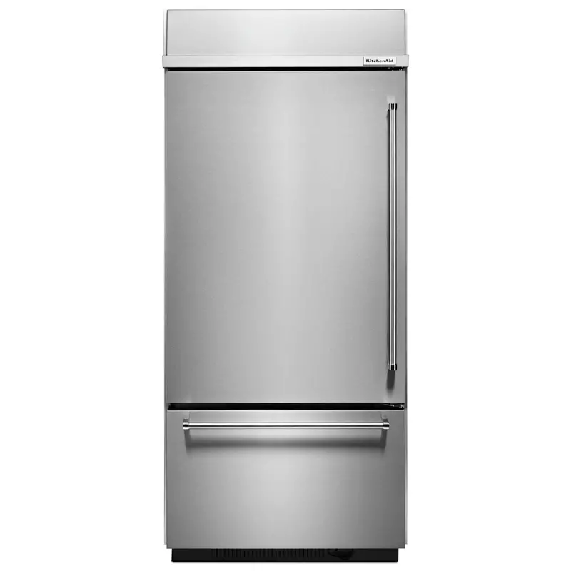 Kitchenaid 20.9 Cu. Ft. Stainless Bottom-Mount Refrigerator — 36-Inch Built-In With Platinum Interior 1