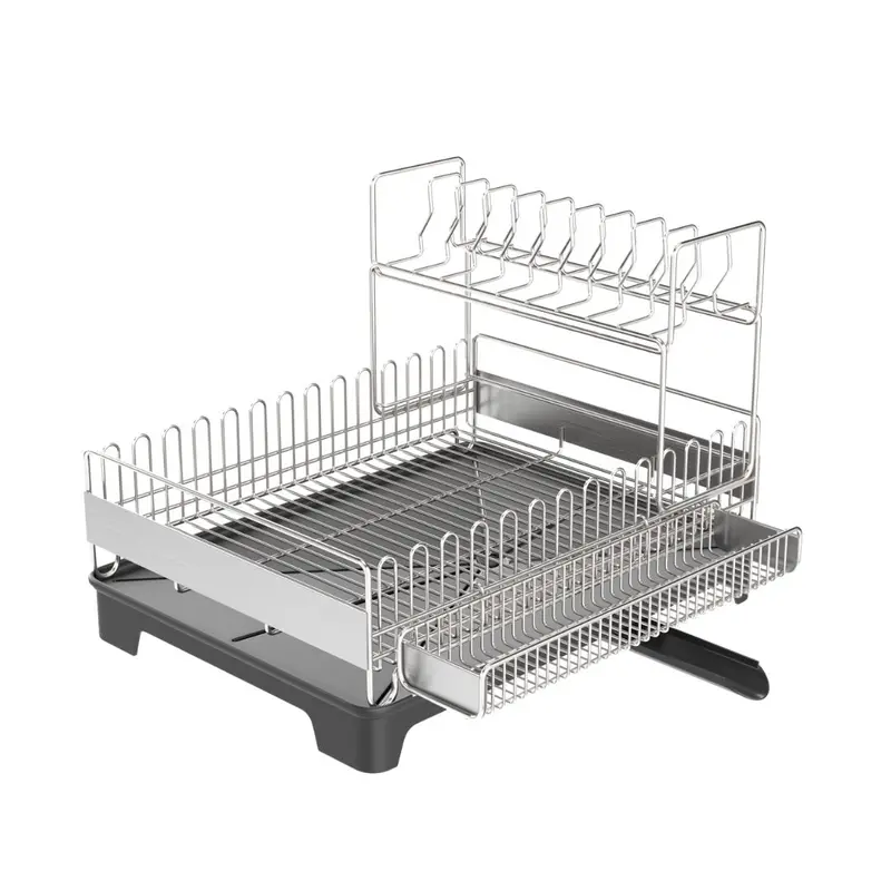 Large 304 Stainless Steel Dish Draining Rack 1