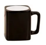 Laser-Engraved Matte Black Ceramic Coffee Mug 1
