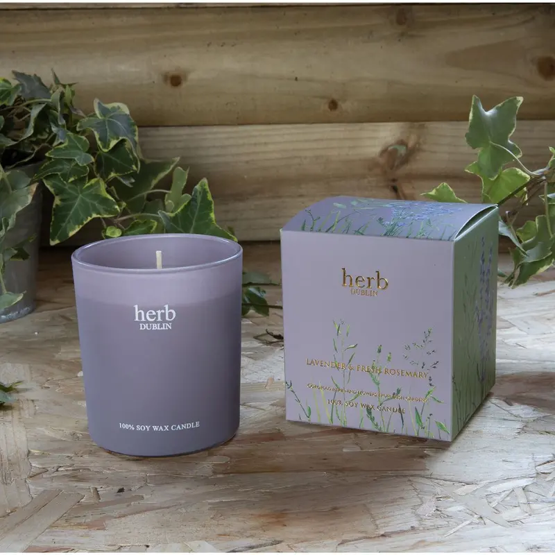 Lavender & Rosemary Aromatherapy Candle 1