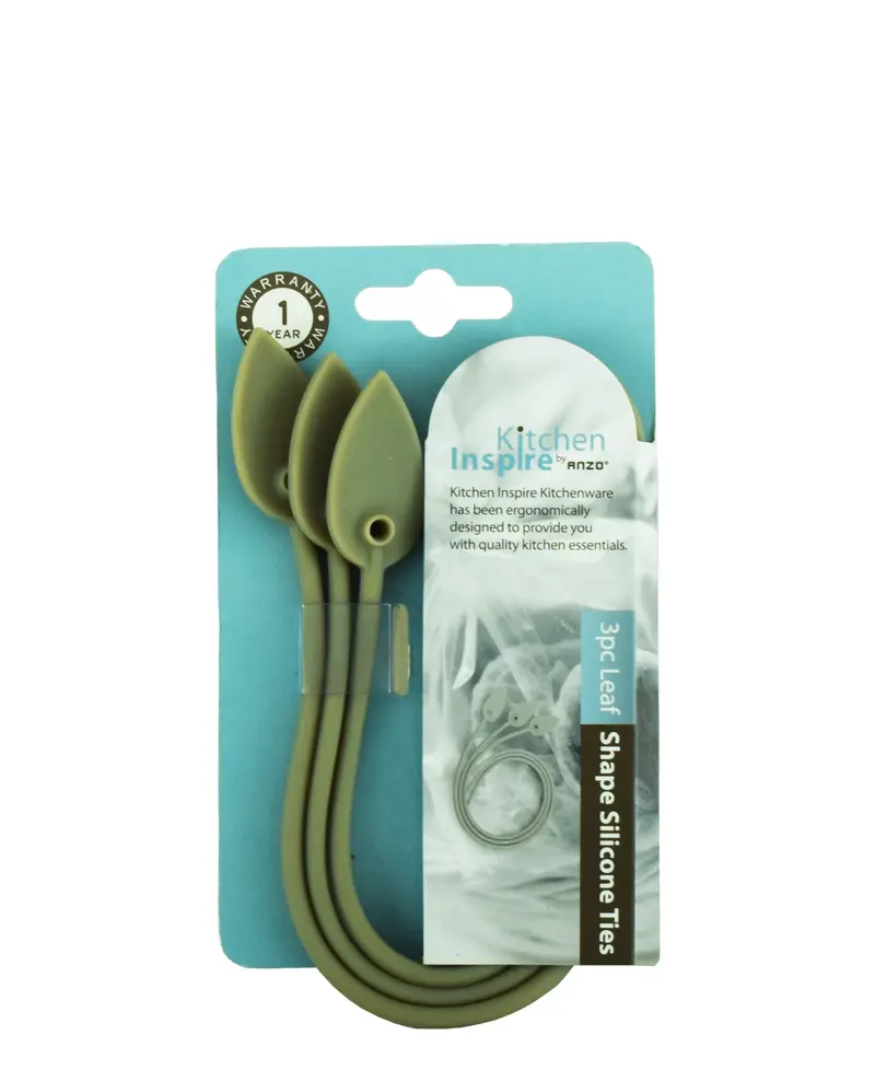 Legend Inspire Leaf-Shaped Silicone Kitchen Ties (3-Piece) 1