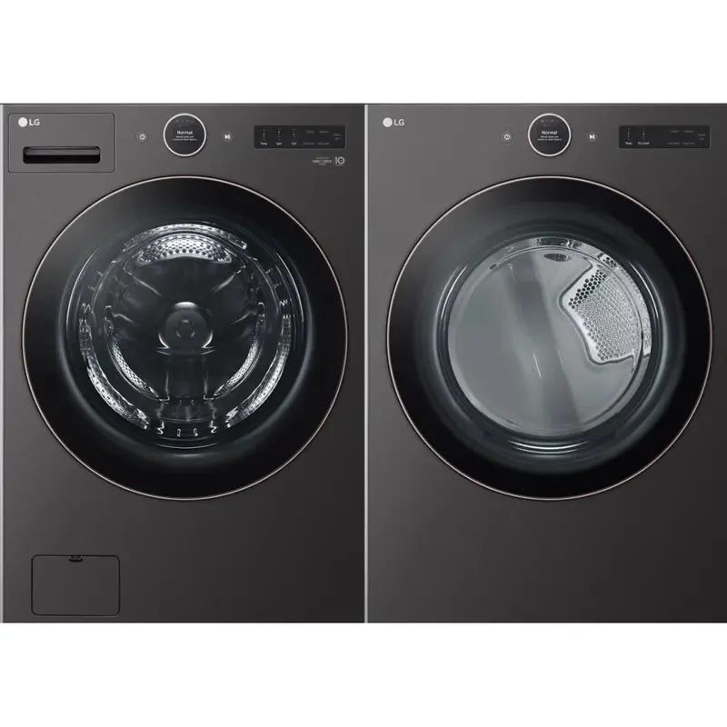 Lg 5.8 Cu. Ft. Front-Load Washer & 7.4 Cu. Ft. Electric Dryer Combo – Wm6500Hba/Dlex6500B 1