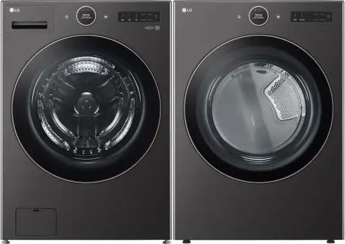 Lg 5.8 Cu. Ft. Washer & Dryer Bundle – Stackable Electric Pair (Wm6500Hba/Dlex6500B) 1