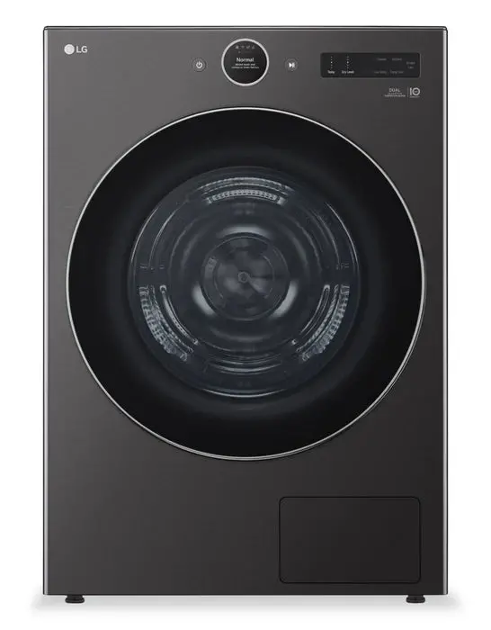 Lg 7.8 Cu. Ft. Black Steel Heat Pump Dryer – 6-Motion Directdrive™ With Eco-Friendly Drying (Dlhc6702B) 1