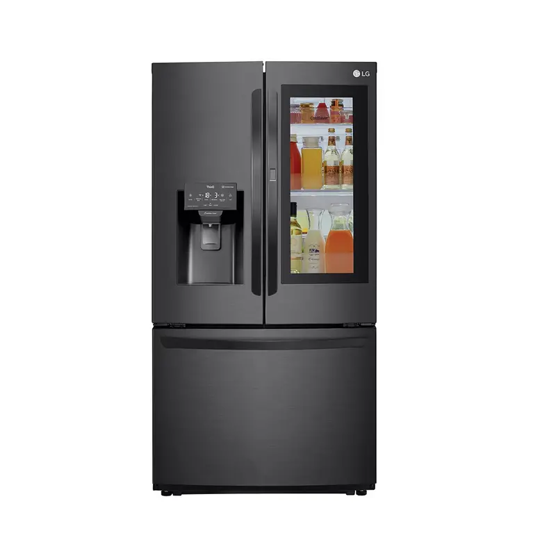 Lg 793L French Door Instaview Refrigerator – Matte Black Design 1