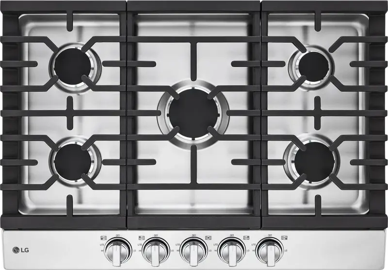 Lg Cbgj3023S 30-Inch Gas Cooktop With Ultraheat® 20K Btu High-Performance Burner 1