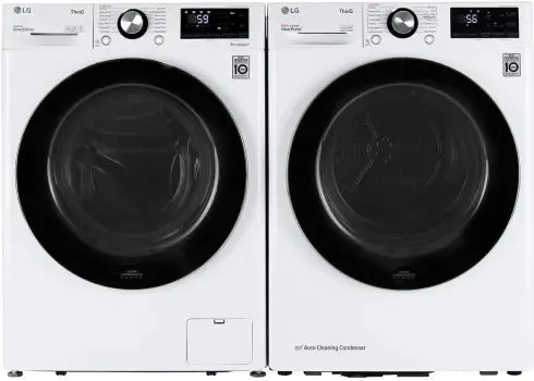 Lg Compact Washer & Dryer Set With Autofill Technology (Wm1455Hwa/Dlhc1455W) 1