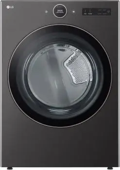 Lg Dlex6500B 7.4 Cu. Ft. Smart Front-Load Electric Dryer Featuring Ai Sensor Dry And Turbosteam™ 1