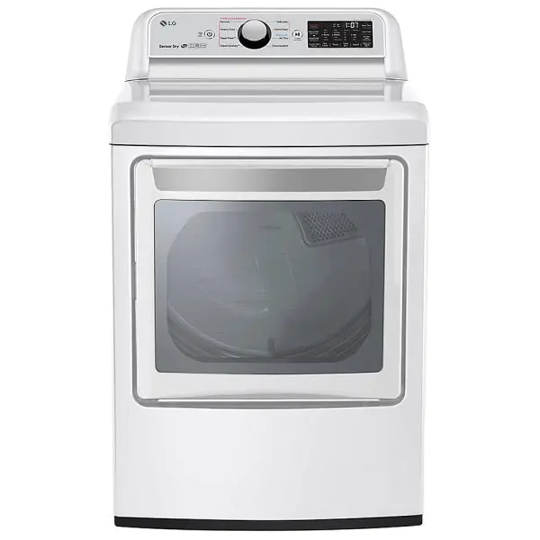 Lg Dlex7250W 7.3 Cu. Ft. Electric Dryer With Turbosteam® And Sensor Dry 1