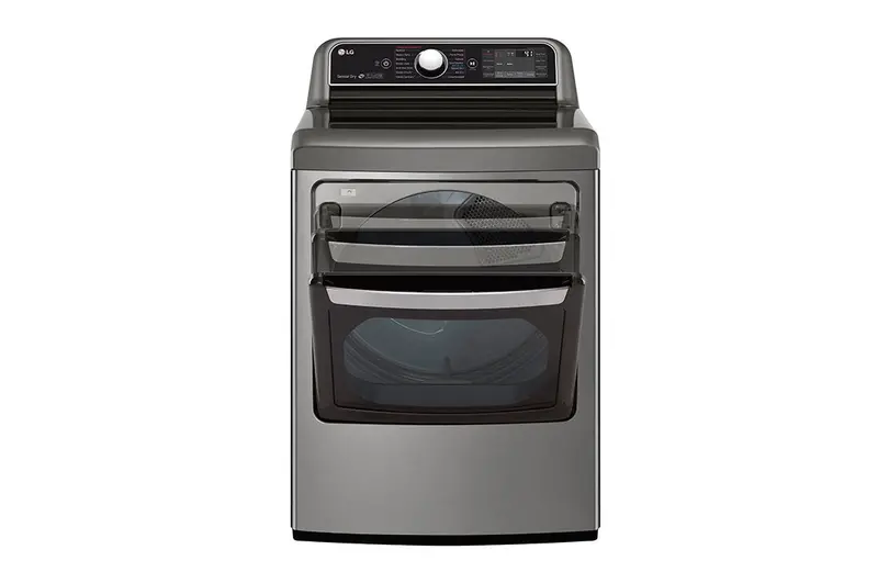 Lg Dlex7900Ve 7.3 Cu. Ft. Turbosteam™ Dryer With Dual-Access Easyload™ Door In Stainless Steel 1