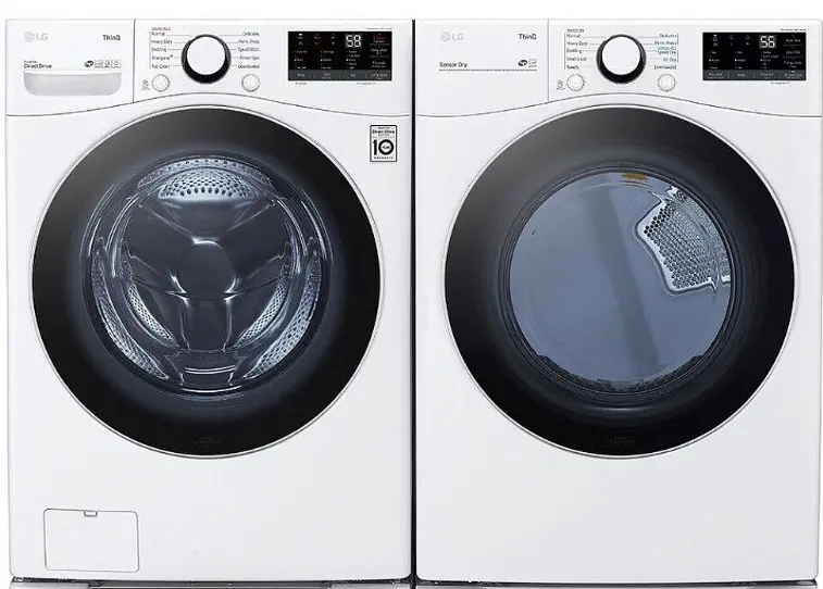 Lg Front-Load Washer & Compact Electric Dryer Pair (Wm3600Hwa/Dle3600W) 1