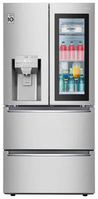 Lg Lrmvc1803S 33-Inch 4-Door Counter-Depth Refrigerator (18.3 Cu. Ft.) In Stainless Steel 1