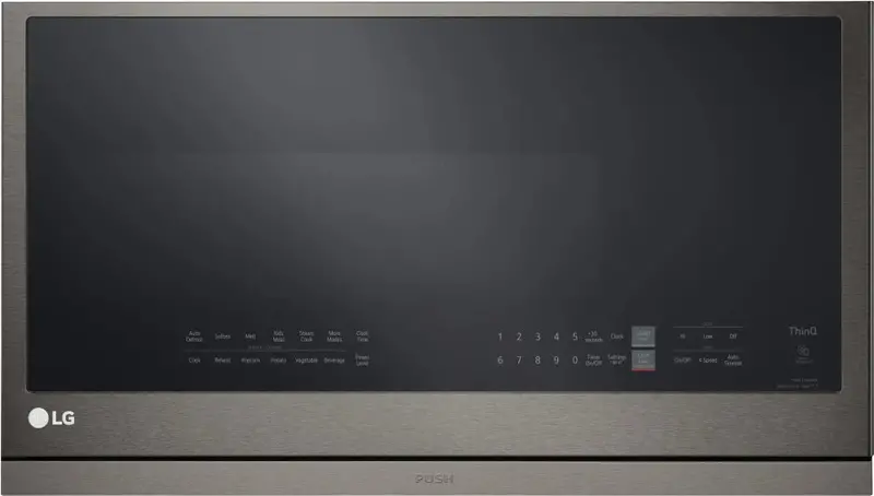 Lg Mvel2137D 2.1 Cu. Ft. Wi-Fi–Enabled Black Stainless Over-The-Range Microwave With Extendavent® 2.0 & Easyclean® 1