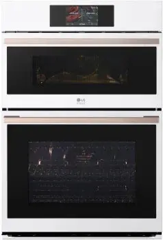Lg Studio Double Wall Oven – 1.7/4.7 Cu. Ft. Combo With Air Fry Function, Essence White (Wces6428N) 1