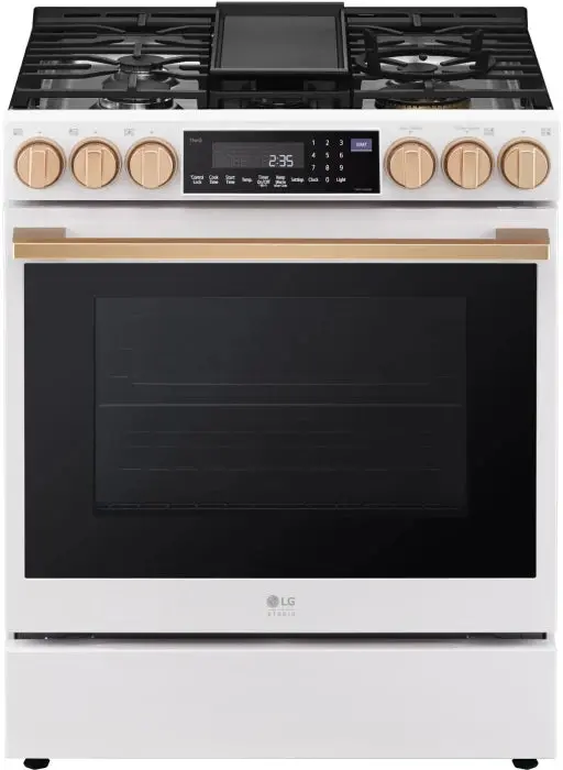 Lg Studio Instaview® Gas Slide-In Range – 6.3 Cu. Ft., Probake Convection®, Air Fry (Lsgs6338N) 1