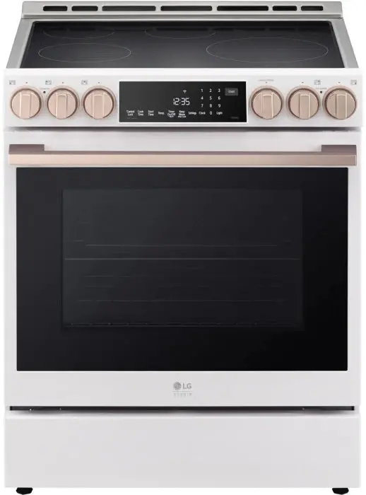 Lg Studio Instaview® Induction Slide-In Range – 6.3 Cu. Ft., Air Fry & Air Sous Vide (Lsis6338Ne) 1