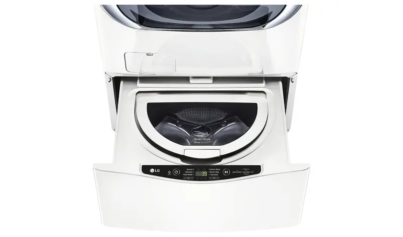 Lg Wd100Cw Sidekick Pedestal Washer – 1.0 Cu. Ft., Twinwash™, White 1
