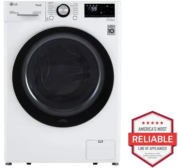 Lg Wm1455Hwa 2.4 Cu. Ft. Compact Wi-Fi Front-Load Washer With Ai Intelligence 1