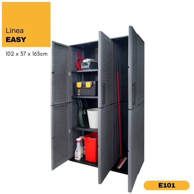 Linea Easy 3-Door Tall Multipurpose Cabinet 1
