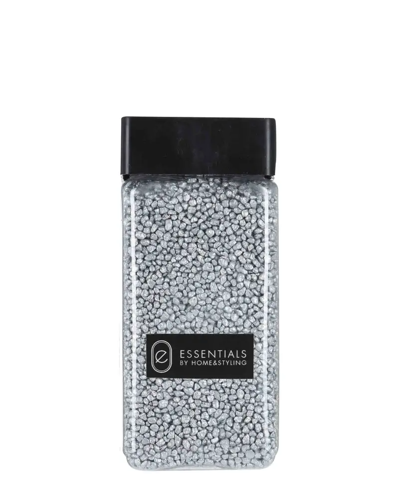 Lustrous Silver Decorative Stones – Curated Home & Styling Accent Set 1