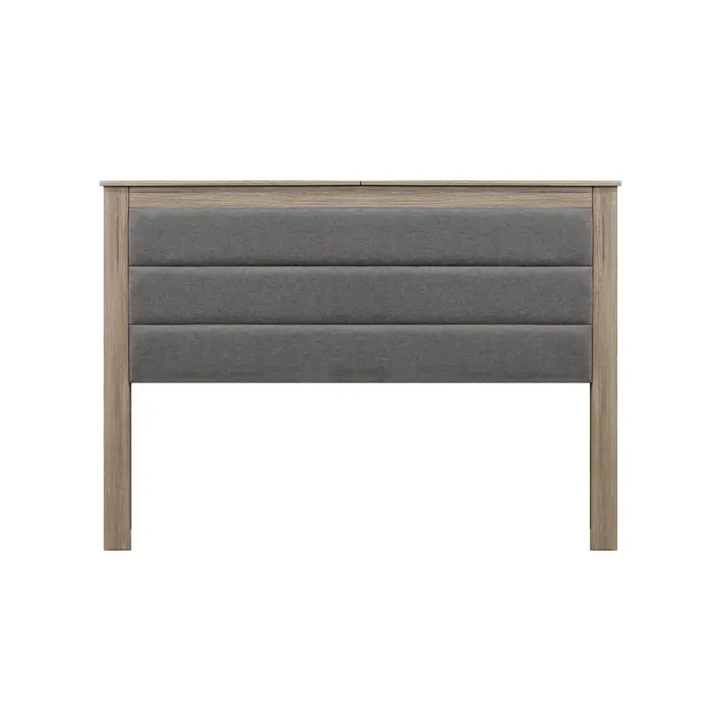 Mahogany-Finish Exotic Designs Empire Headboard 1