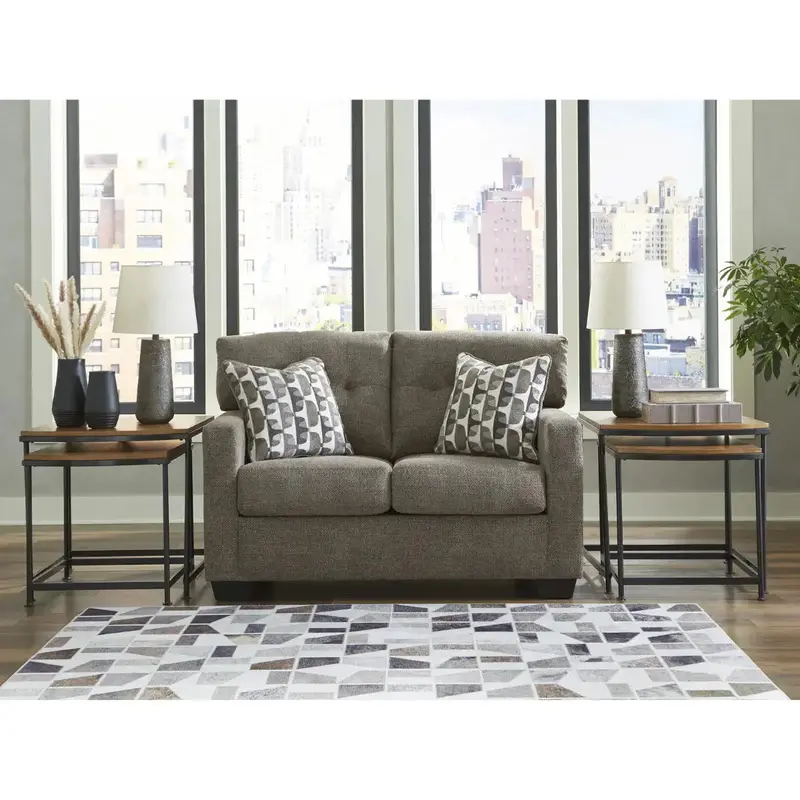 Mahoney Chocolate Loveseat 1