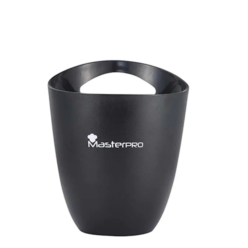 Masterpro Insulated Plastic Ice Bucket – 3.5L, Matte Black Finish 1