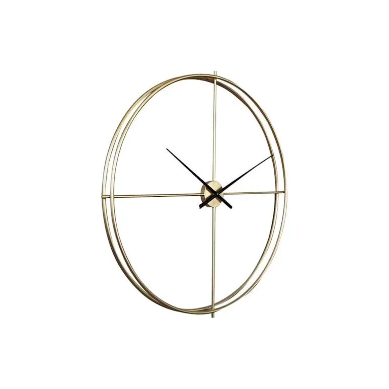 Minimalist Gold-Finished Silent Wall Clock – Modern Design 1