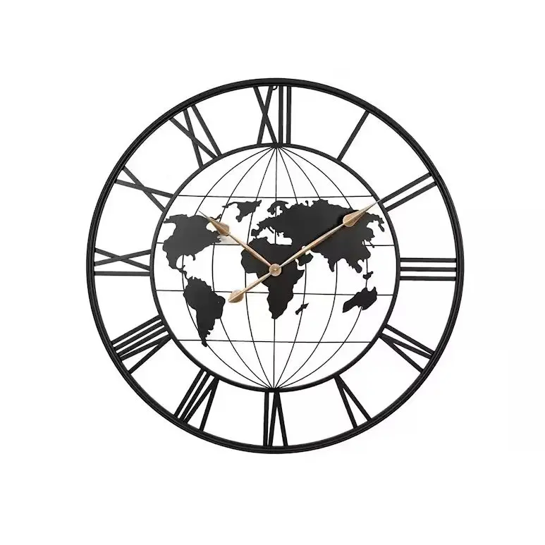 Minimalist Silent Battery-Powered Round Wall Clock – Matte Black Finish 1