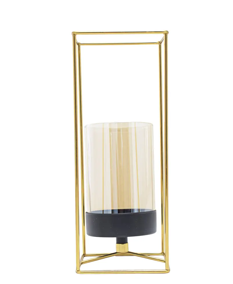 Modern Gold Candle Holder – 25Cm Sleek Table Decor 1