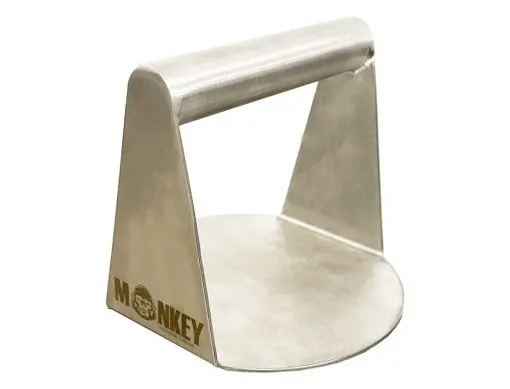 Monkey Stainless Steel Smash Burger Press & Patty Maker 1
