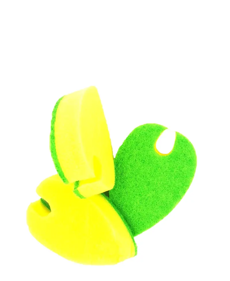 O2 3-Piece Quick-Dry Dual-Color Sponge Set (Yellow & Green) 1