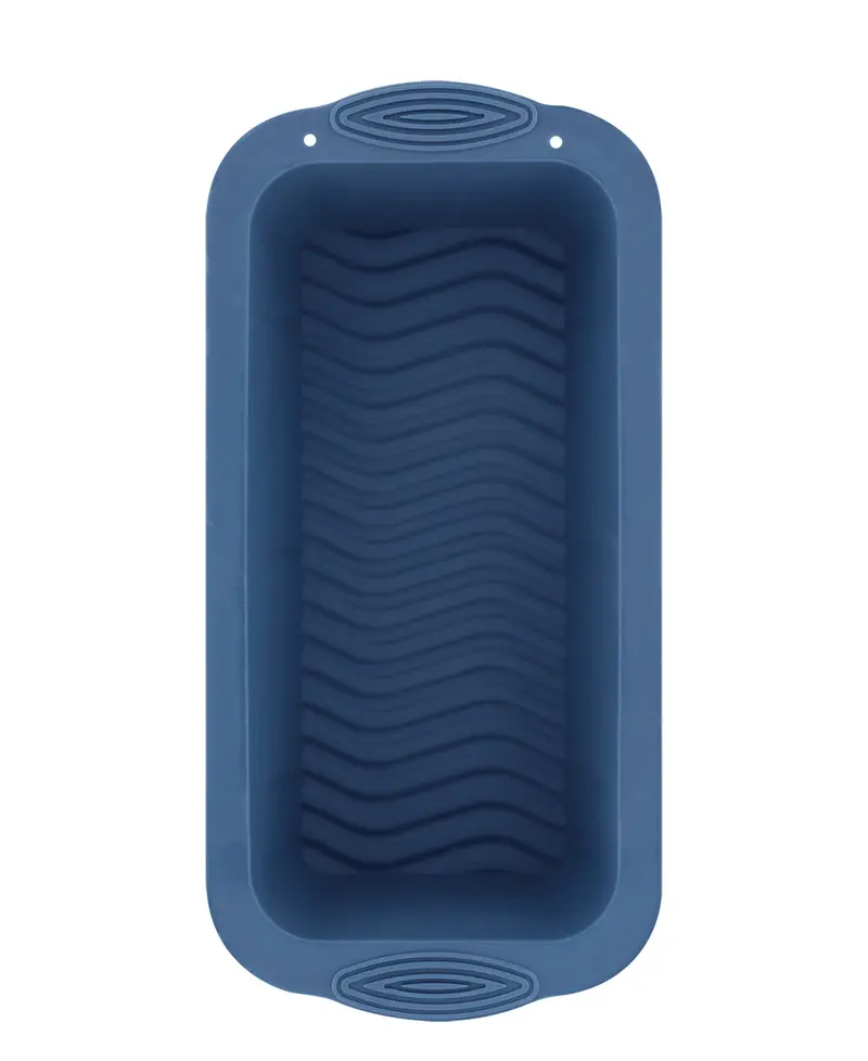 O2 Blue Flexible Silicone Loaf Pan For Easy Release Baking 1