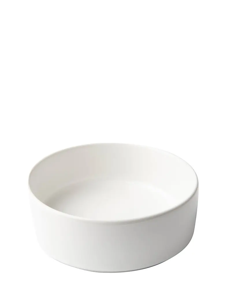 Omada White Flat-Stackable Cereal Bowl 1