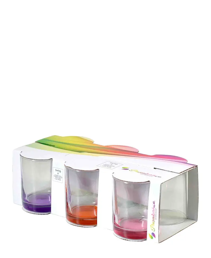 Pasabahce Swing 6-Piece Multicolored Glass Set 1