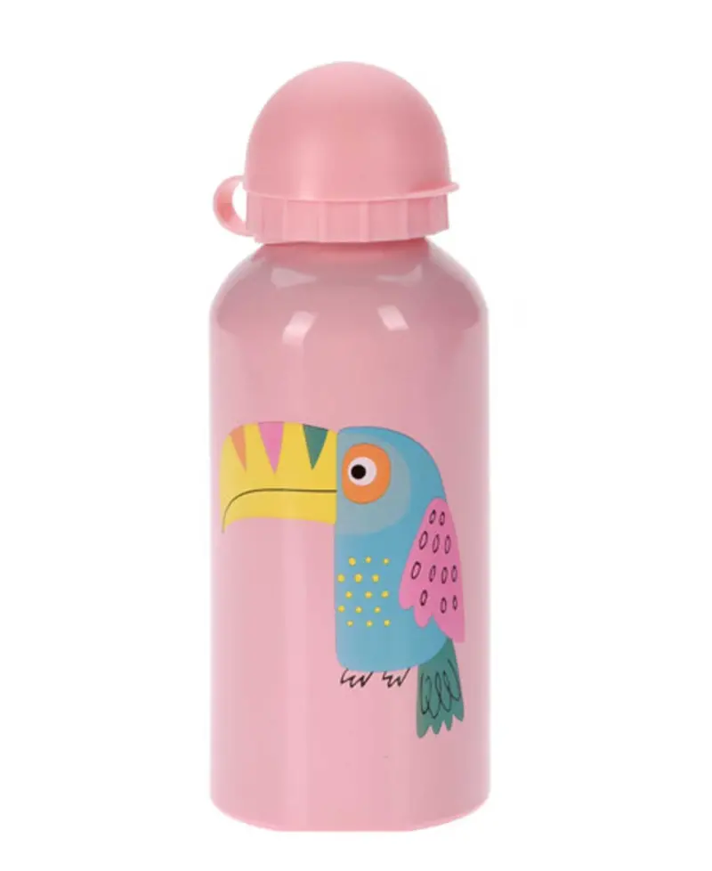 Pink Animal-Print Children’S Sports Bottle – 350Ml Bpa-Free Water Bottle 1