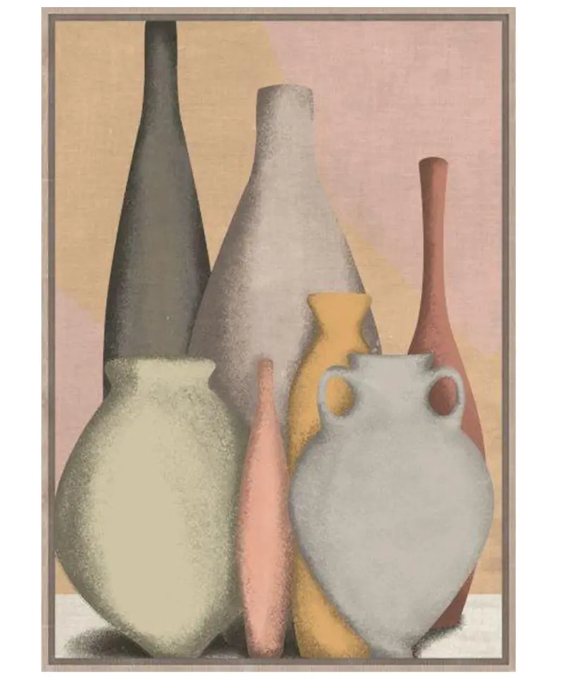Pink Pastel Vase Display Frame – Soft Contemporary Aesthetic 1