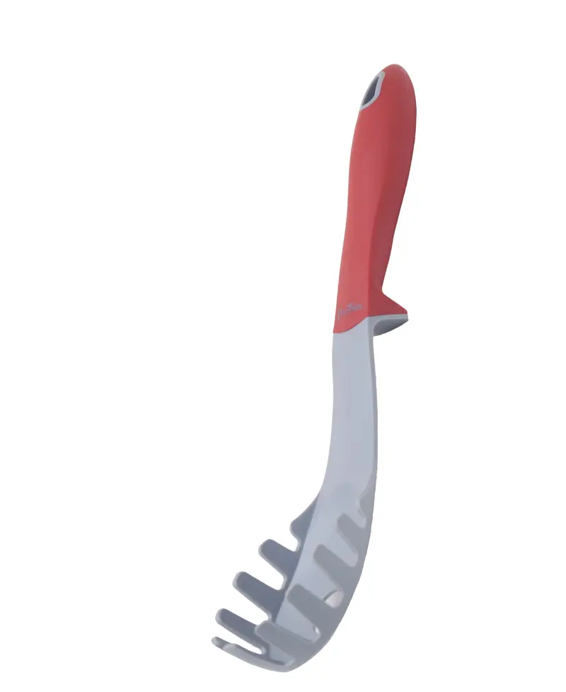 Pintinox Up Grey And Red Spaghetti Server With Ergonomic Handle 1