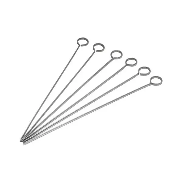 Premium Stainless Steel Skewers – 8-Inch, Pack Of 6 1