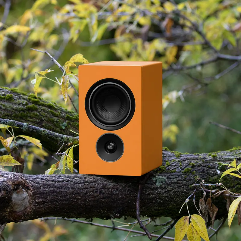 Psb Alpha Iq Bluos Streaming Speakers – Orange Finish 1